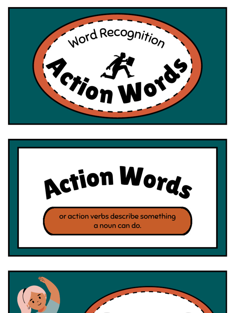 Action Words Presentation | PDF