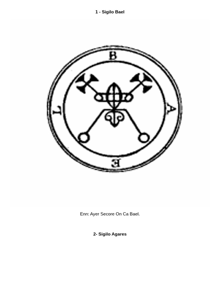 Sigilos Part 1 | PDF