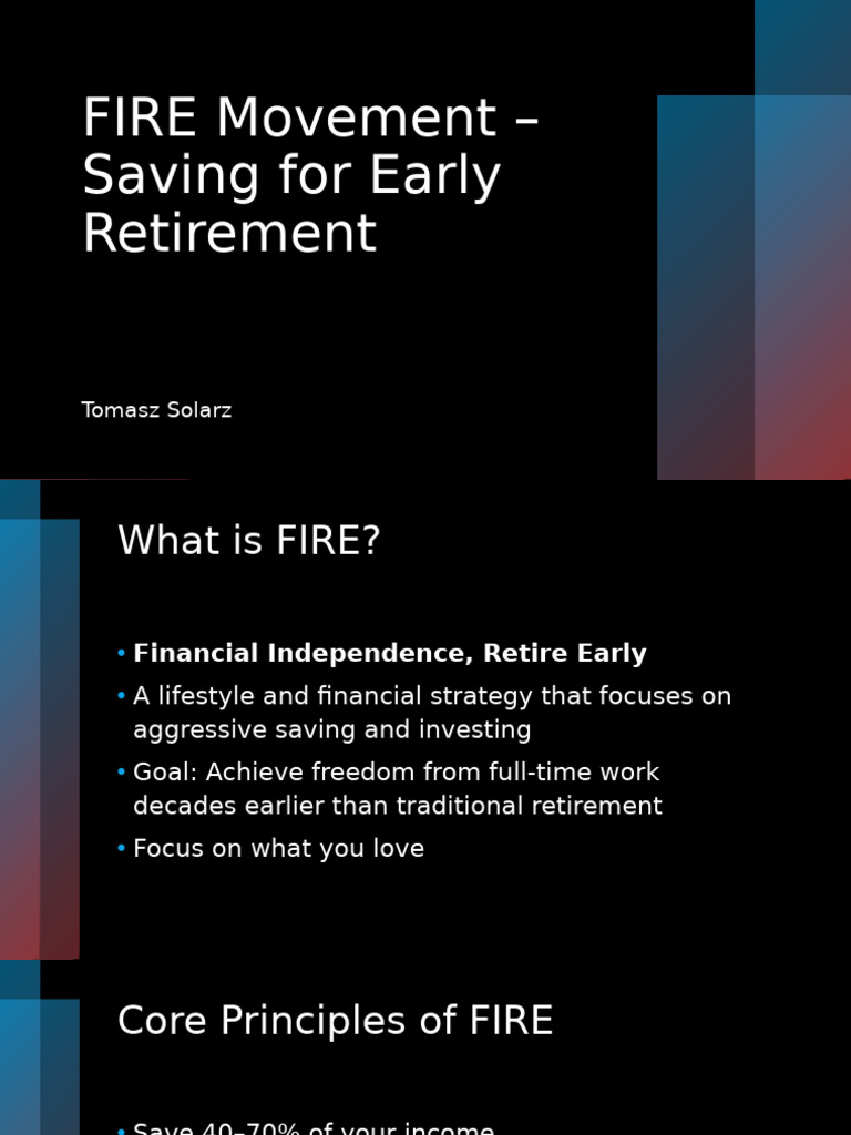 FIRE Movement: Early Retirement Guide | PDF