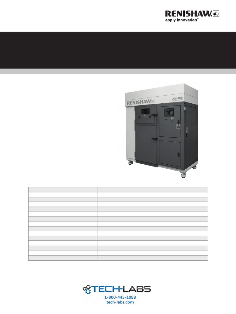 Renishaw AM 400 System Overview | PDF