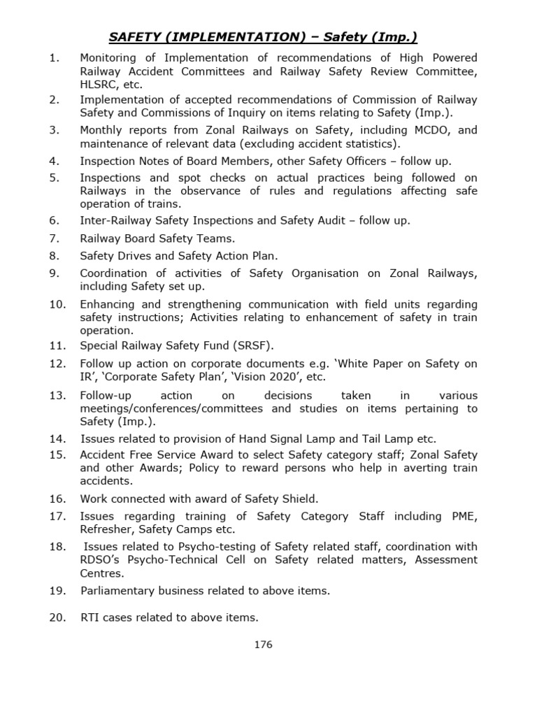 Safety Implementation | PDF