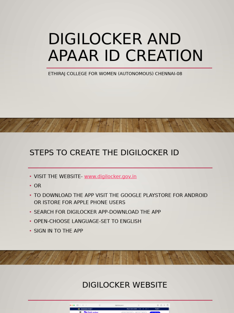 Create Digilocker and APAAR ID Guide | PDF