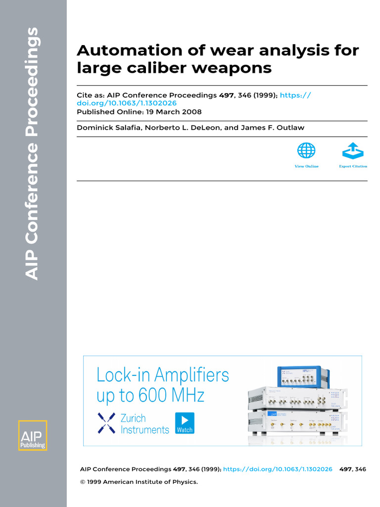 Automated Wear Analysis for Weapons | PDF | Databases | Simulation