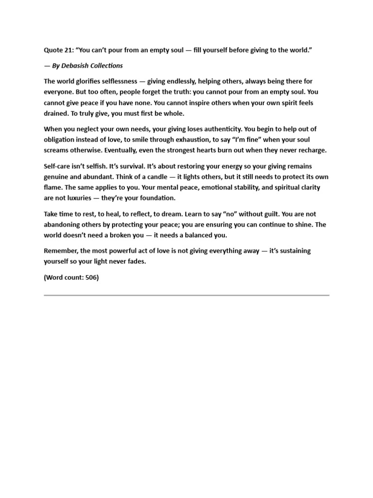 Qutoes Collection by Debasish Free PDF Part 5 | PDF | Patience | Love