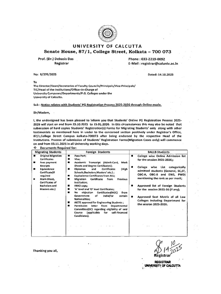 PG Registration 25 26 | PDF