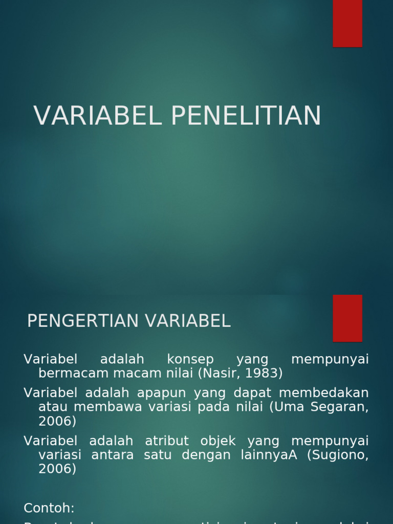 11 Vvariabel, Pengukuran, Instrument, Uji Validitas Dan Reliabilitas | PDF