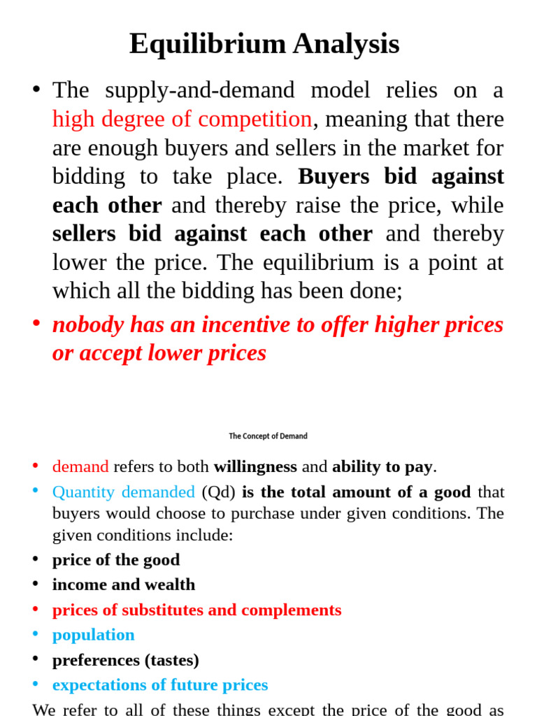 Supply and Demand Equilibrium Analysis | PDF | Demand | Economic ...