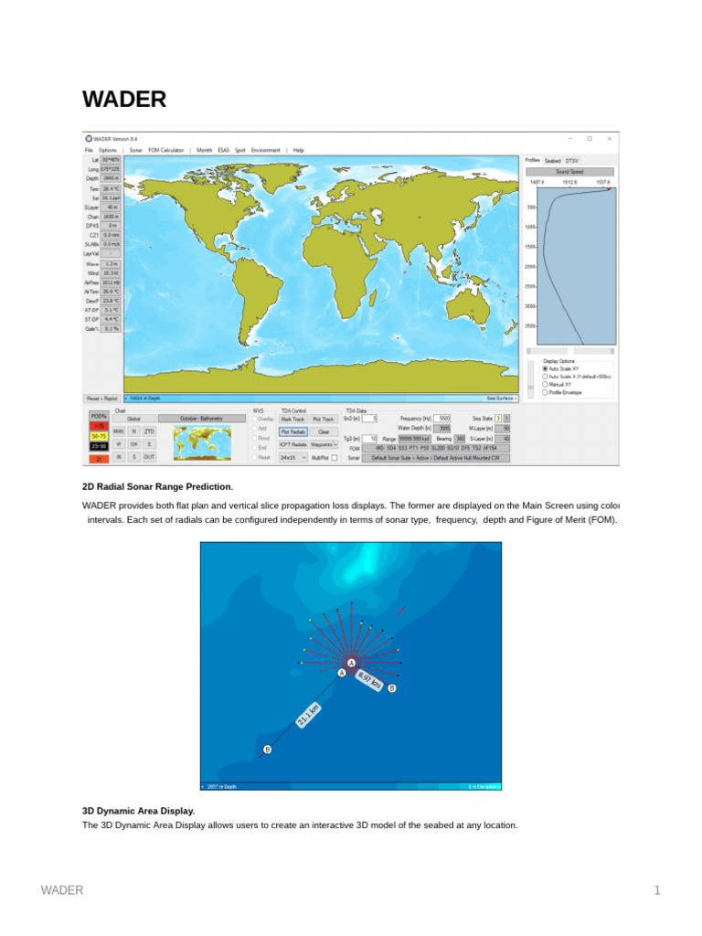 2D/3D Sonar Range Prediction Tool | PDF | Sonar