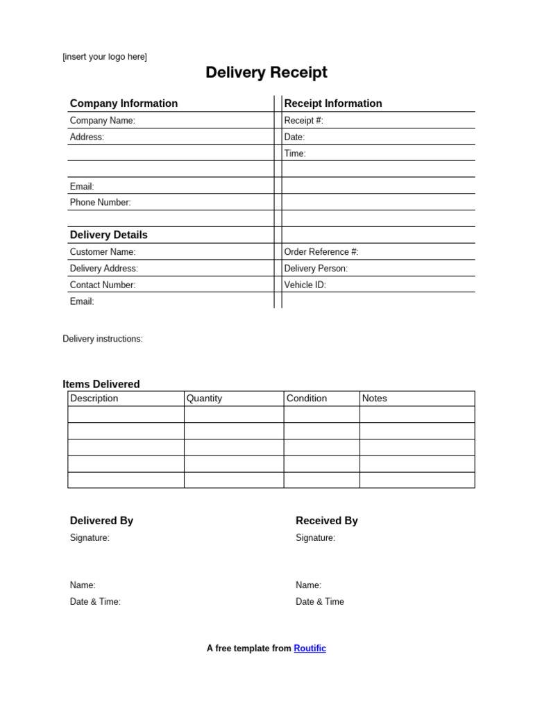 676609ad6fa4b7c71ed5012f - Routific Delivery Template | PDF