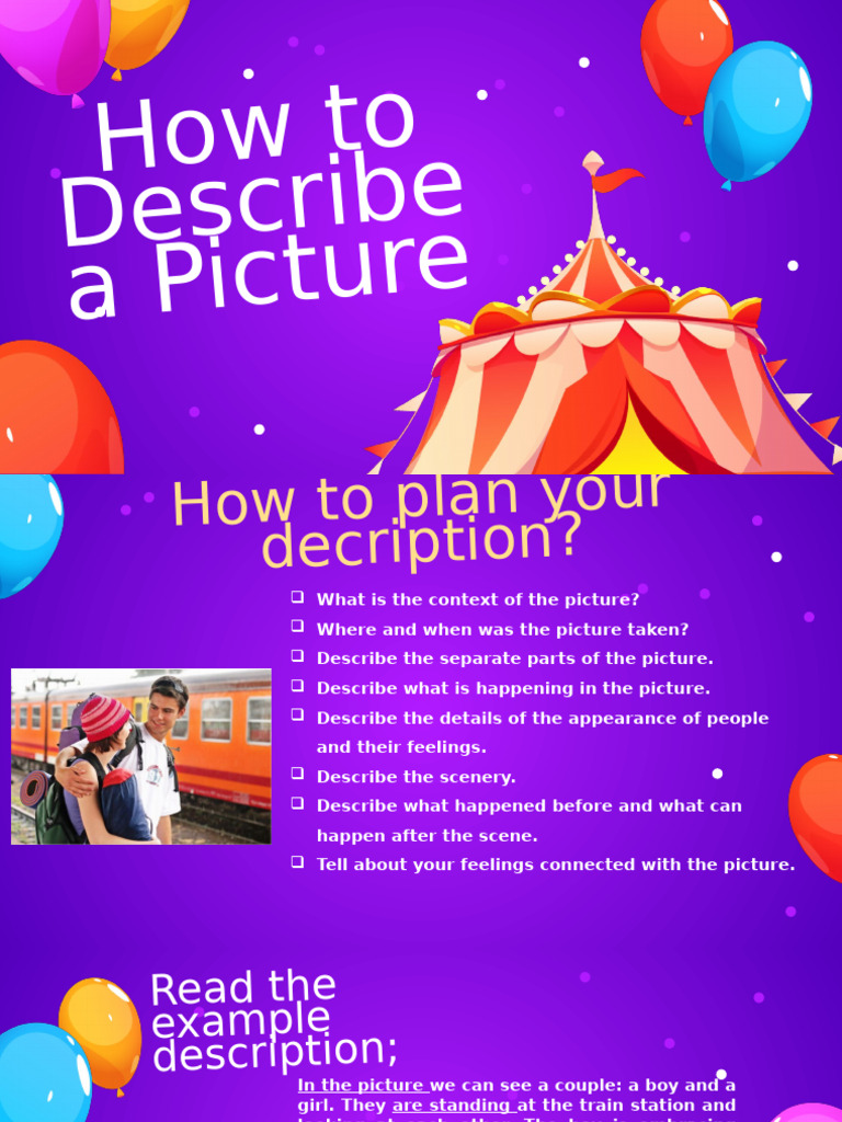 How to Describe a Picture Effectively | PDF