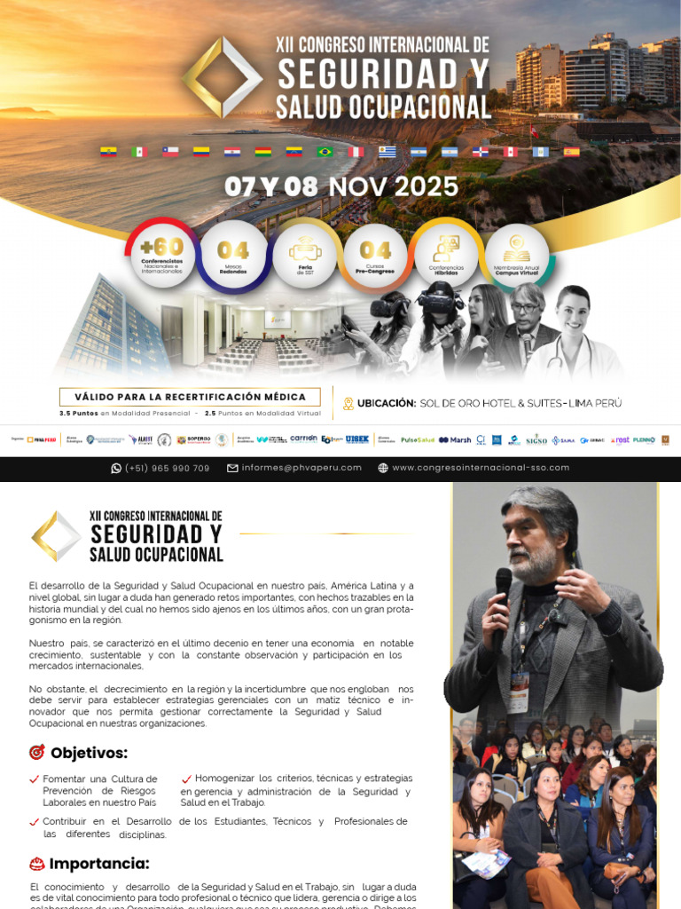Congreso Internacional de Seguridad y Salud | PDF | Seguridad y salud ...