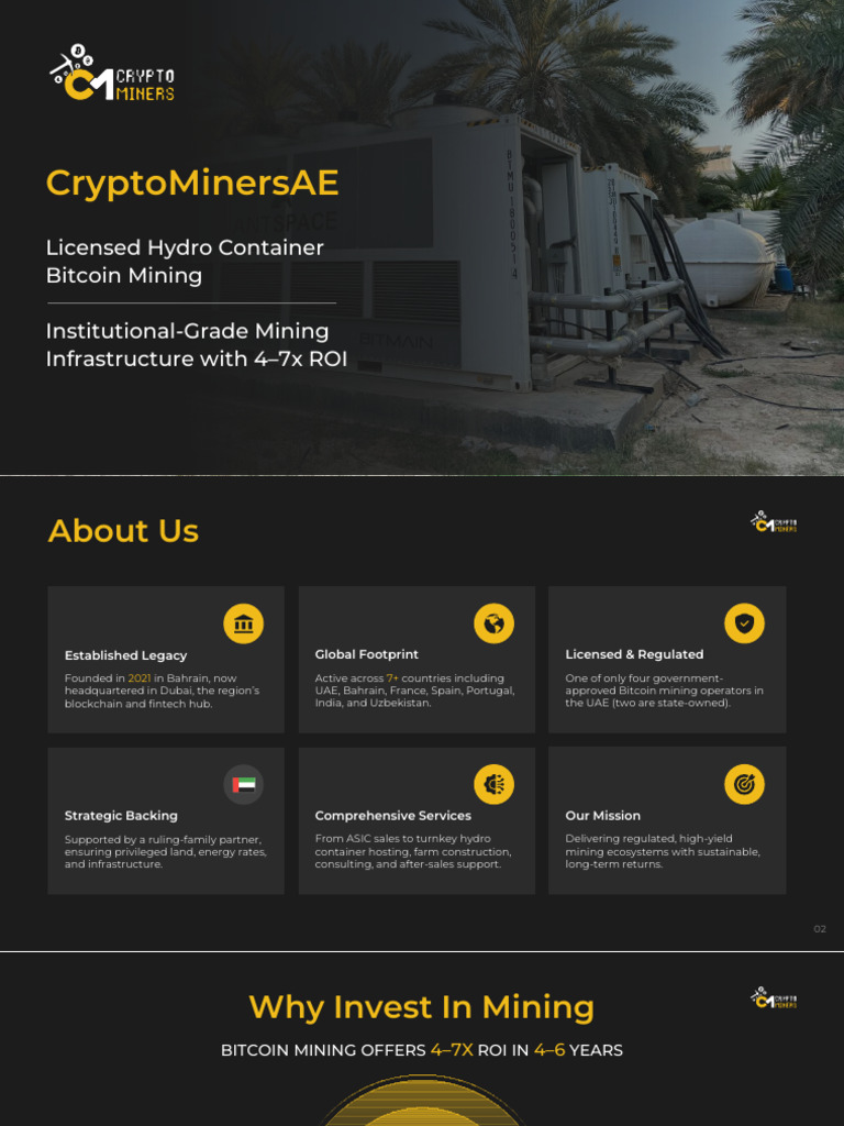 Container Pitch Deck | PDF | Bitcoin | Hydroelectricity