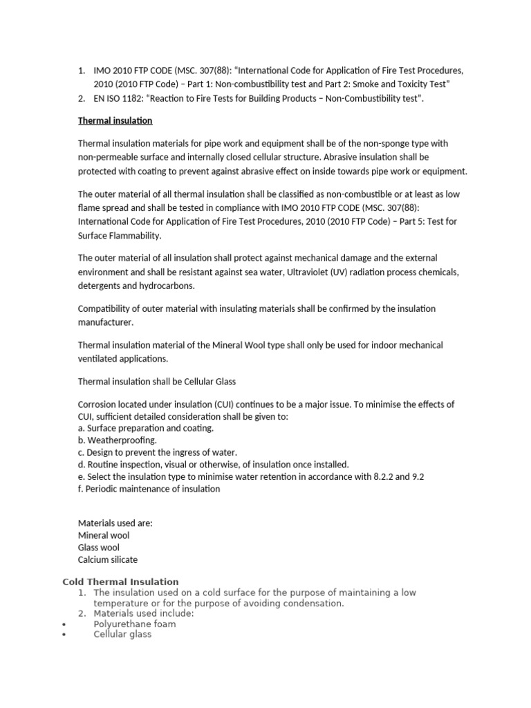 Non-Combustible Thermal Insulation Guide | PDF | Thermal Insulation ...