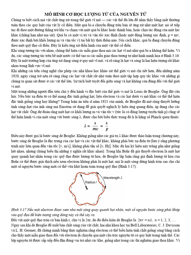 Bai Doc 1.3. Mo Hinh Nguyen Tu Hien Dai | PDF