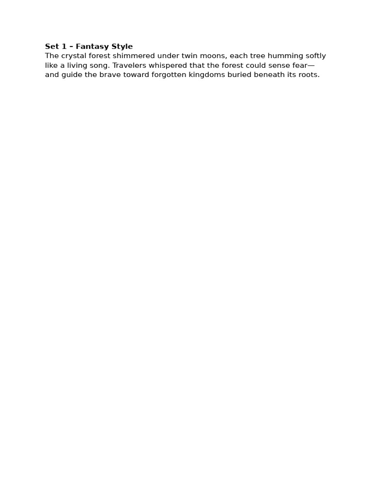 Set 1 - Fantasy Style | PDF