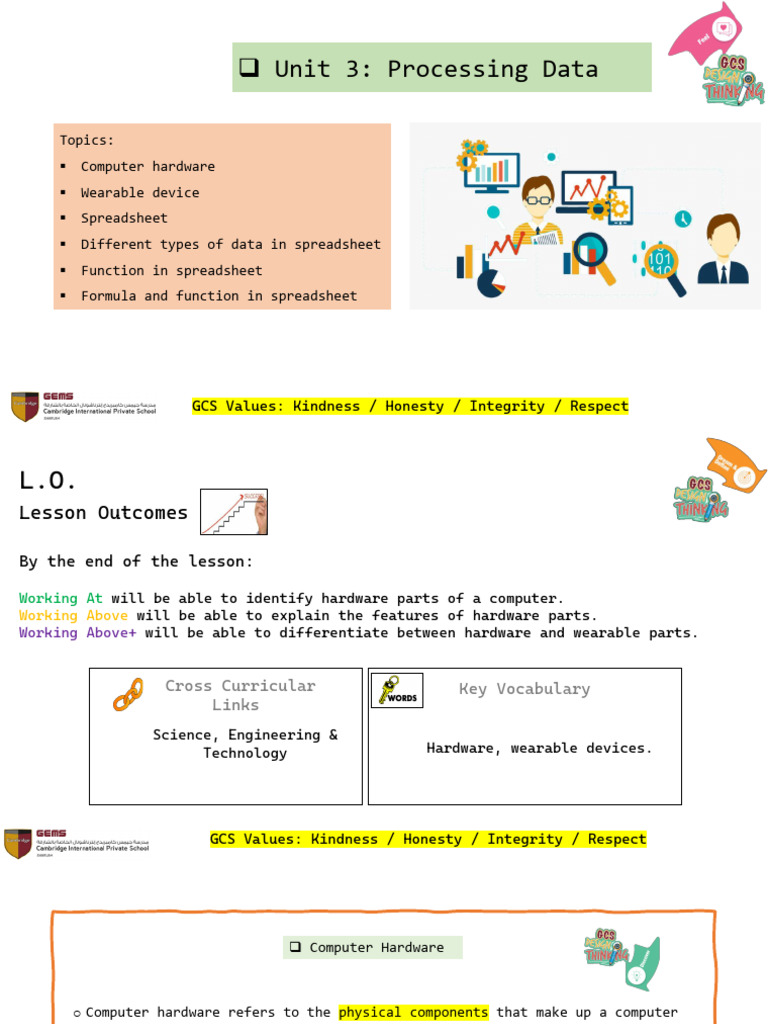 Data Processing: Hardware & Spreadsheets | PDF | Spreadsheet ...