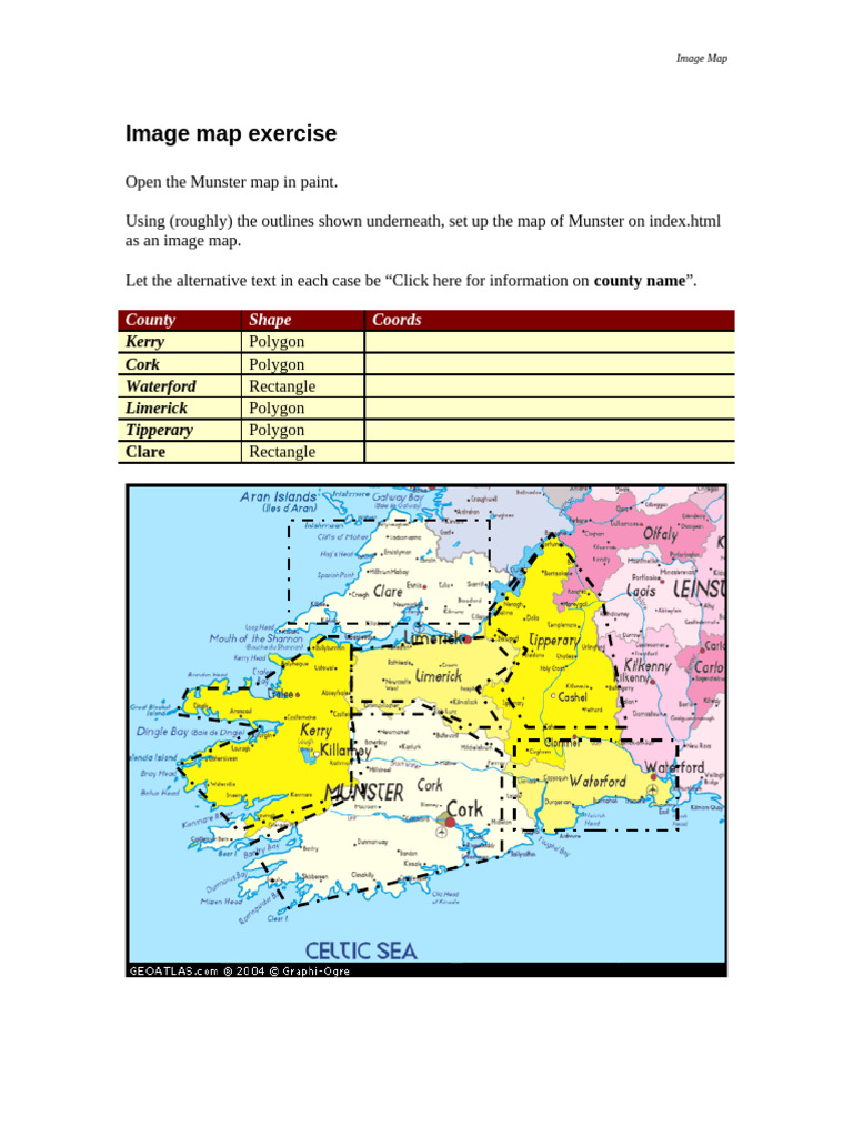 Munster Image Map Setup Guide | PDF