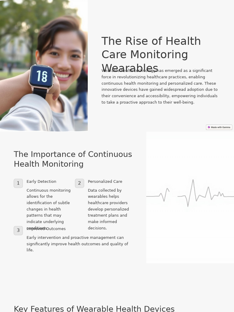 The Rise of Health Care Monitoring Wearables | PDF | Wearable ...