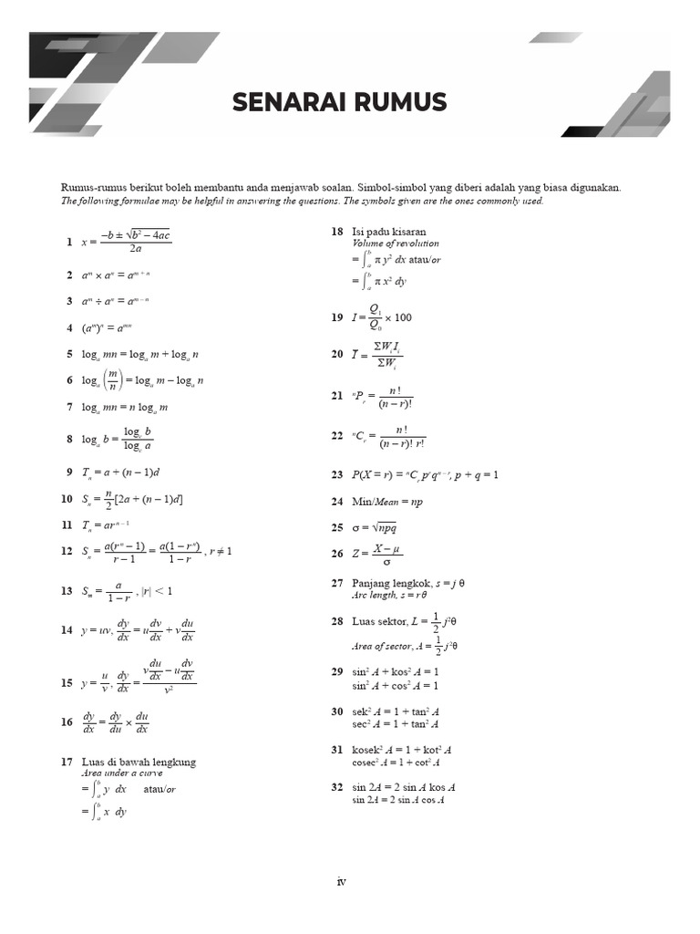 Formula Addmath | PDF