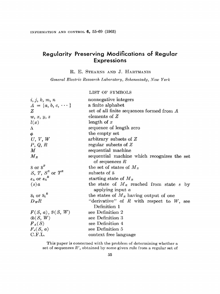 Modifying Regular Expressions Regularly | PDF | Sequence | Function ...