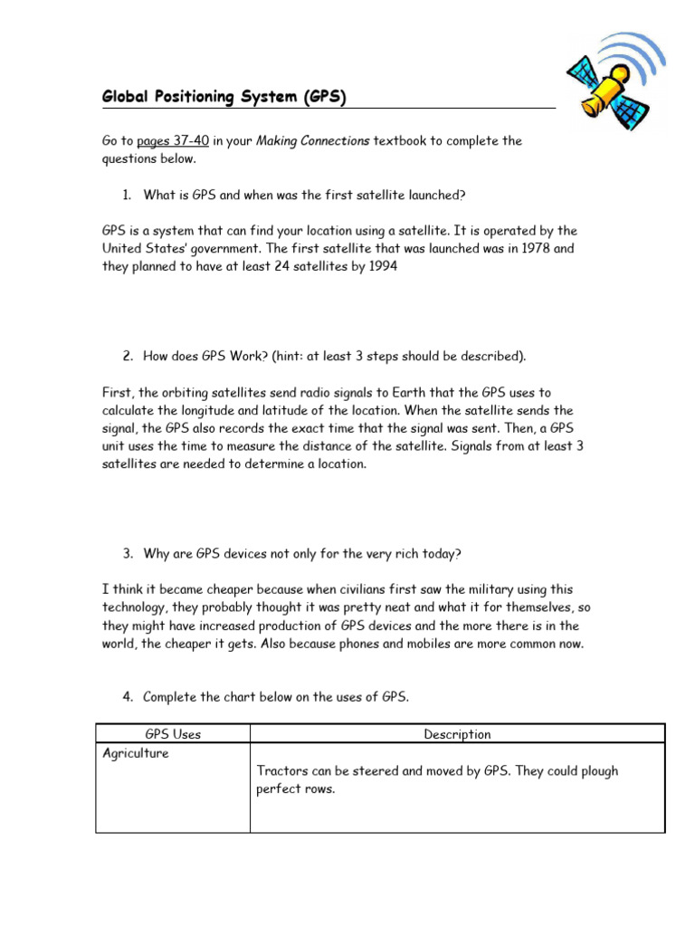 Understanding GPS: Function and Uses | PDF | Global Positioning System ...