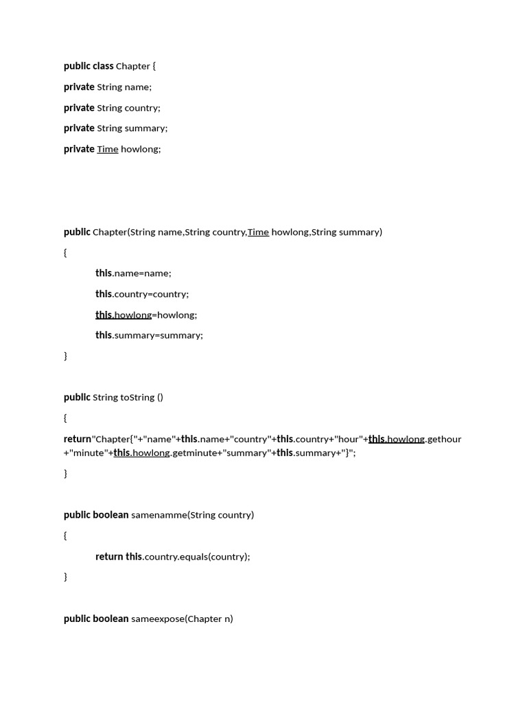 Public Class Chapter | PDF