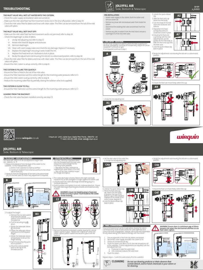 Jollyfill Air Inlet Valve Troubleshooting Guide | PDF | Valve | Gas ...