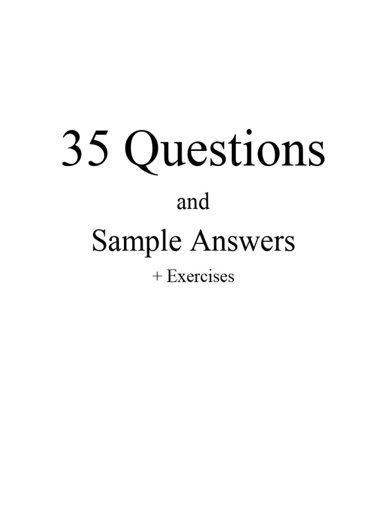 35 Engaging Questions with Answers | PDF | Dieting | Thai Cuisine