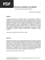 Def Acupuntura No Ocidente e No Oriente