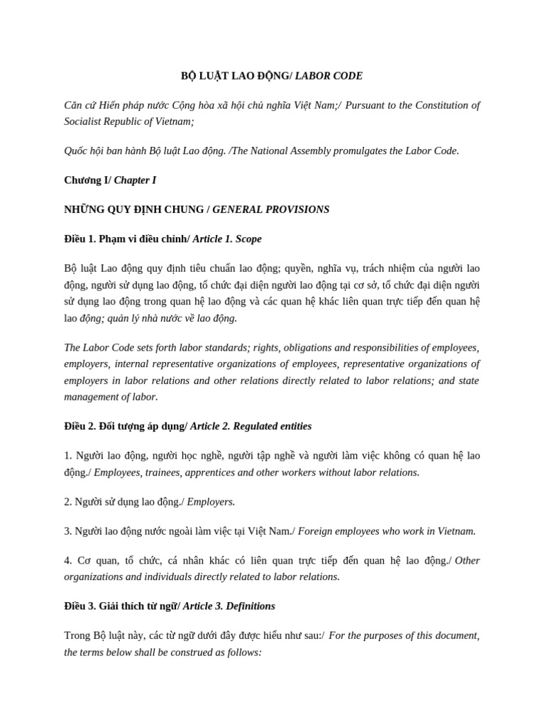 Labor Code | PDF