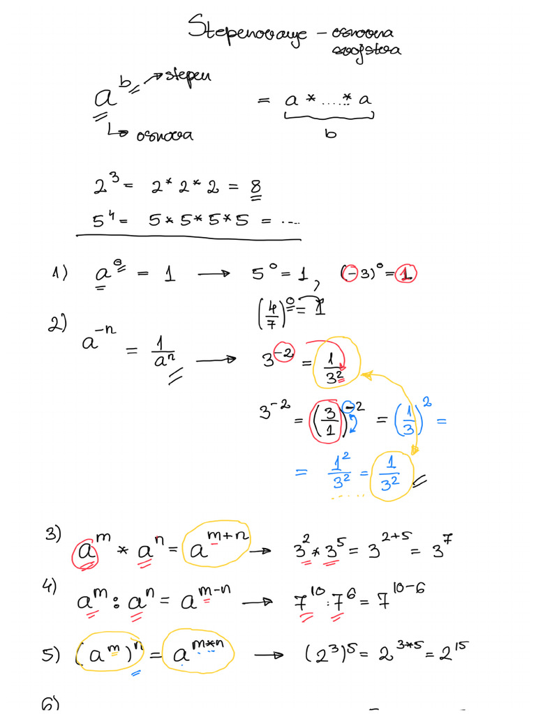 Stepenovanje Gimnazija | PDF