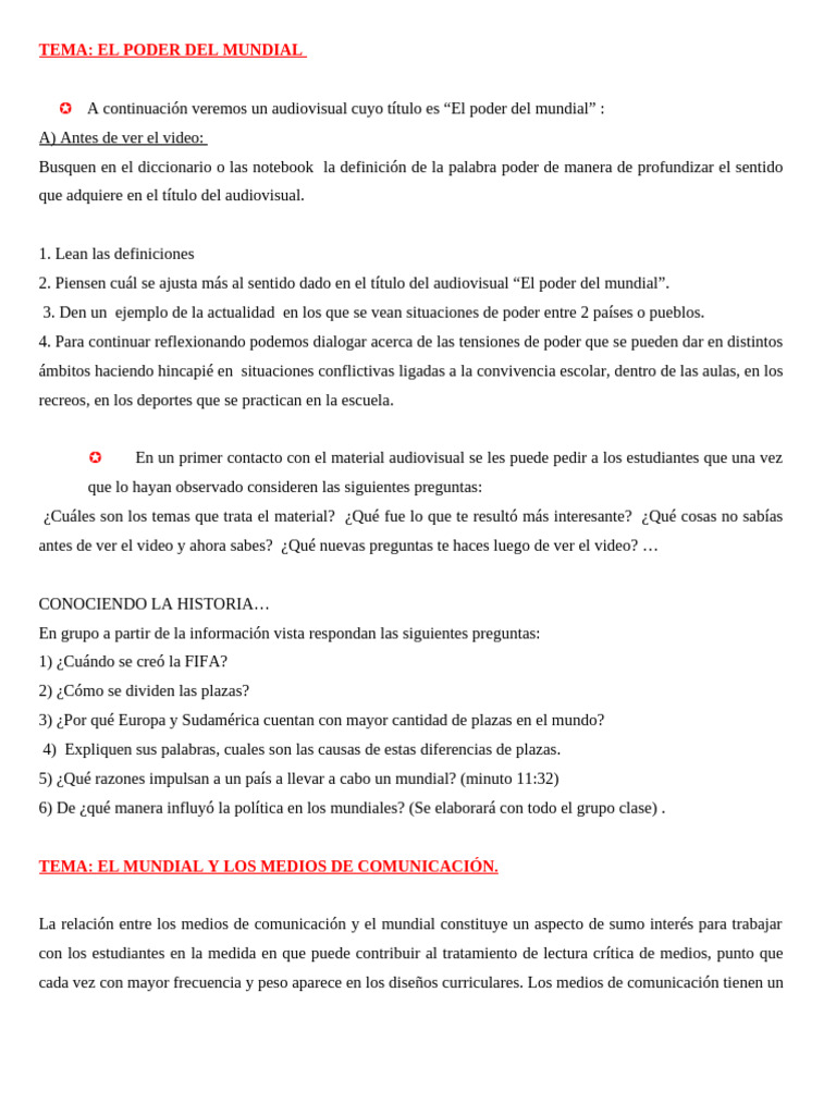 Poder y Medios en el Mundial | PDF | Comunicación