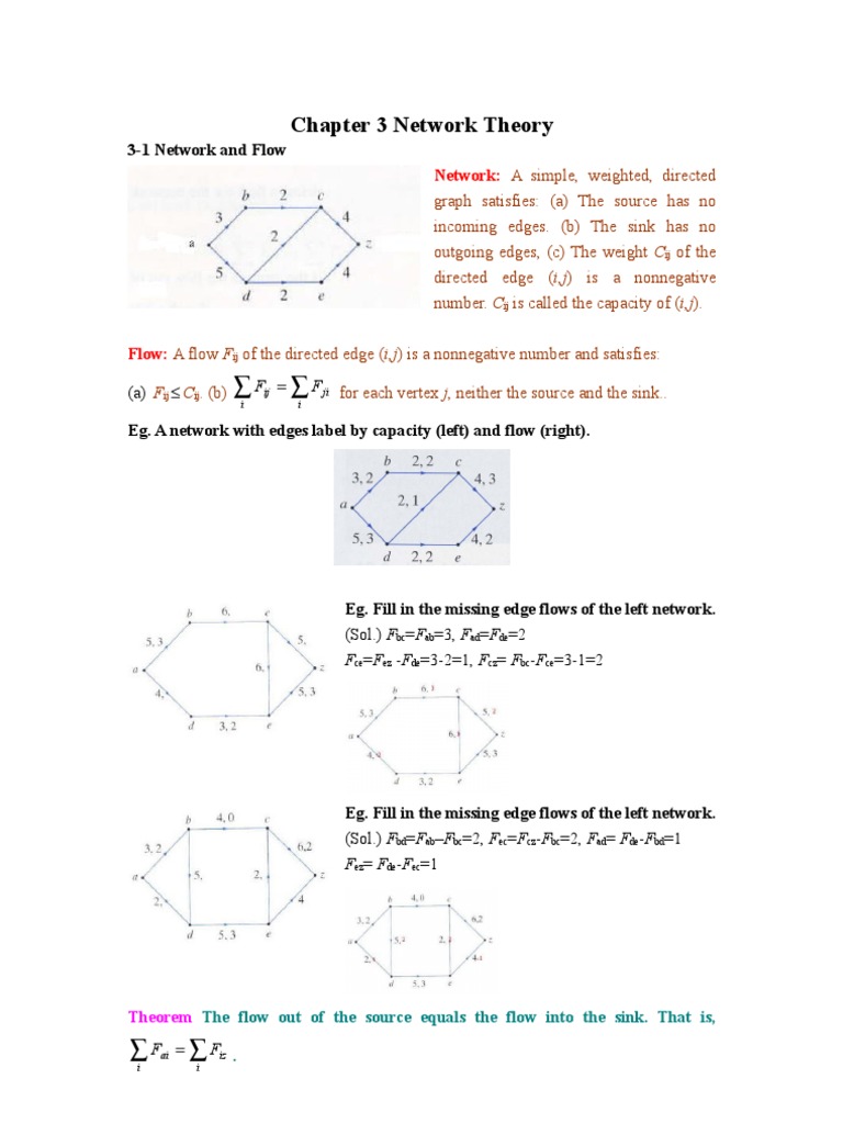 Network Flow and Matching Theory | PDF | Combinatorics | Networks