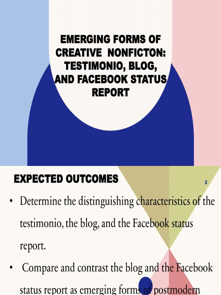 Emerging Forms of Creative Nonfiction Designed | PDF