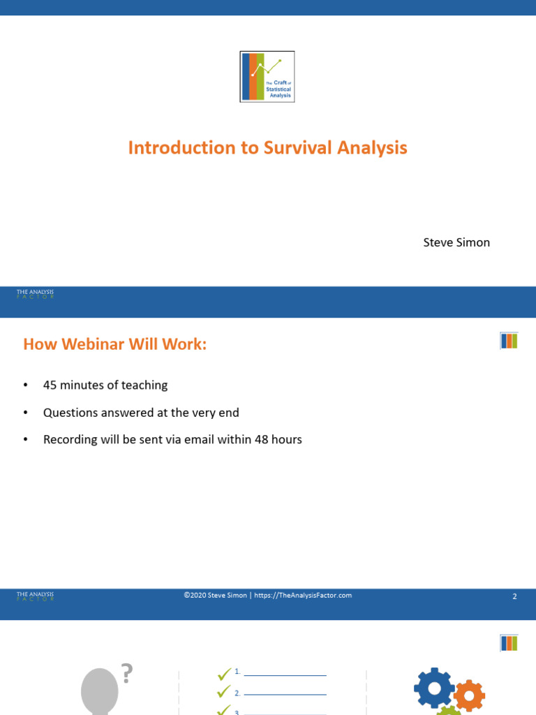COSA Introduction To Survival Analysis Slides Handout | PDF ...