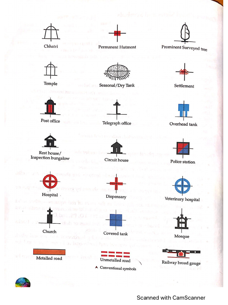Conventional Signs and Symbols... Chp 1 | PDF
