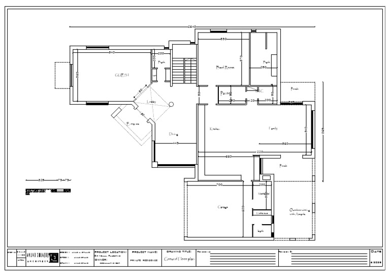 Ground Floor Plan for Private Residence | PDF