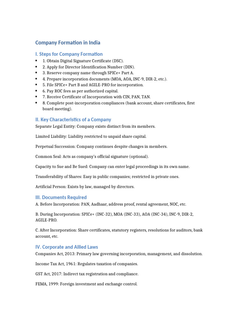 Company Formation Report | PDF | Companies | Taxes