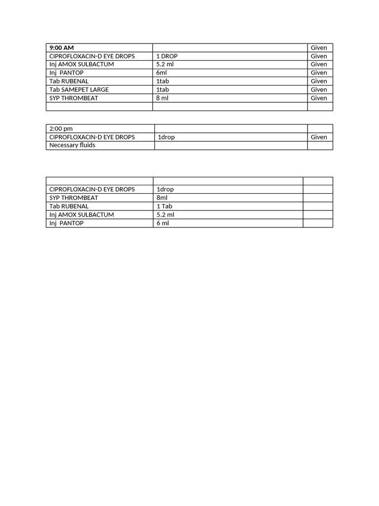 Medication Administration Log | PDF