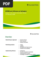 Download London Borough of Islington Alfresco EDRM Implementation Presentation by Zaizi Ltd SN94559935 doc pdf