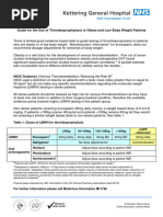 Heparin Dosing Guidelines for Weight Extremes | PDF | Clinical Medicine ...