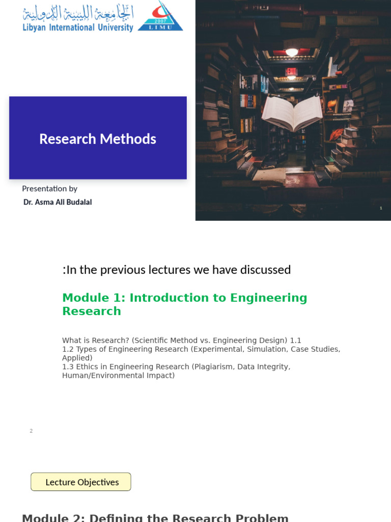 Defining Problems in Engineering Research | PDF | Methodology ...