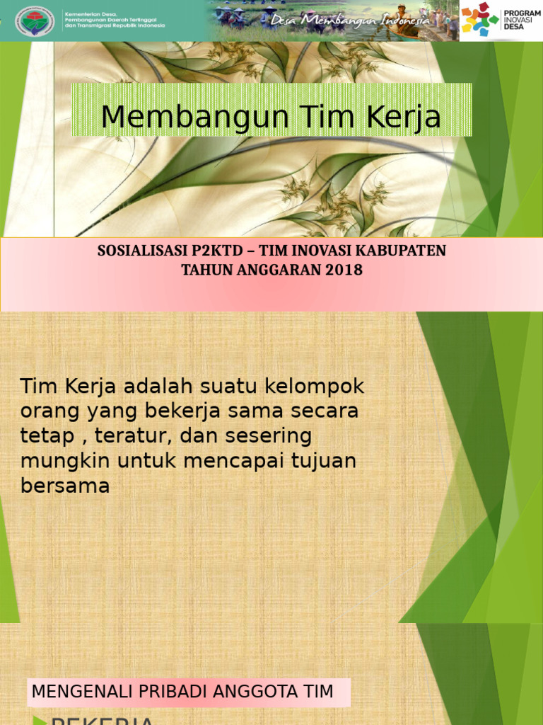 4. Membangun Tim Kerja | PDF