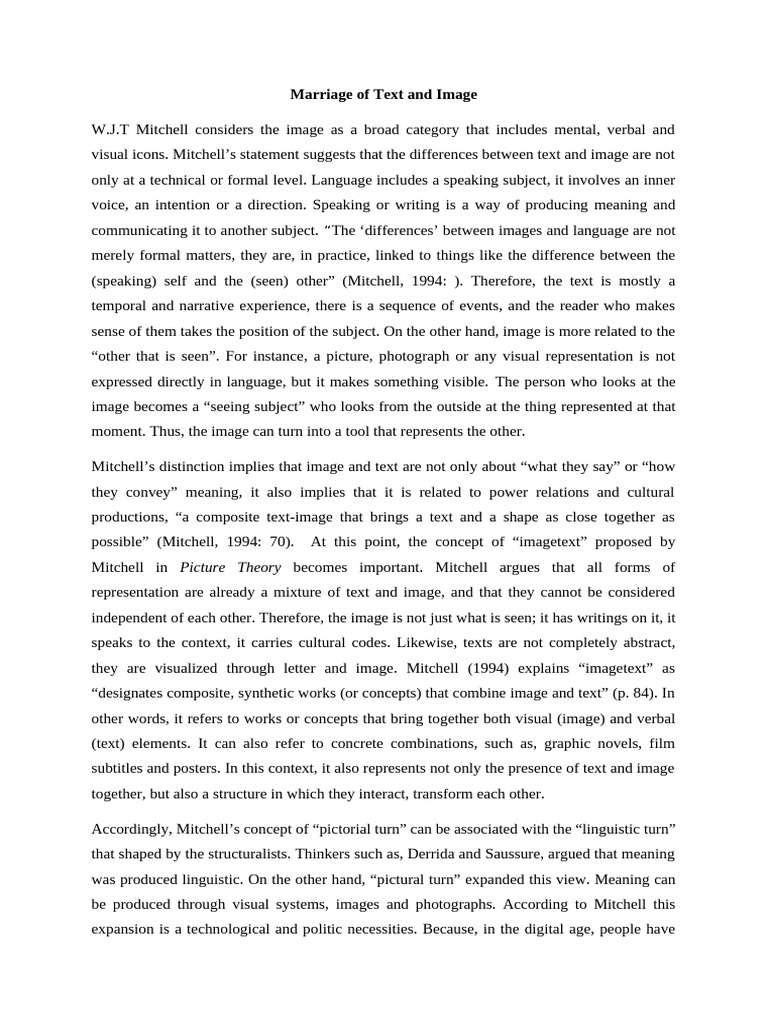 Understanding Imagetext in Media Studies | PDF | Image | Semantics