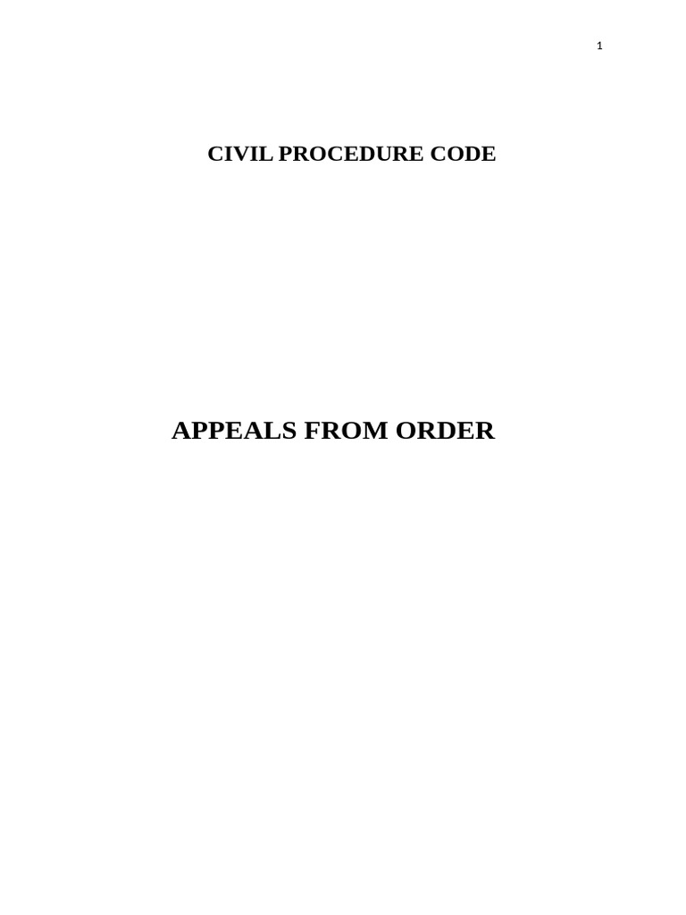 Cpc | PDF | Appeal | Jurisdiction