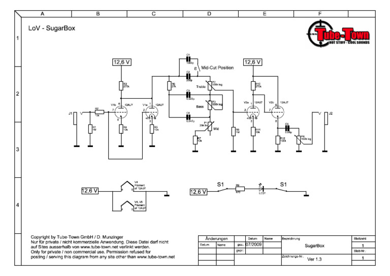 Lov04 Sugarbox Schematic | PDF