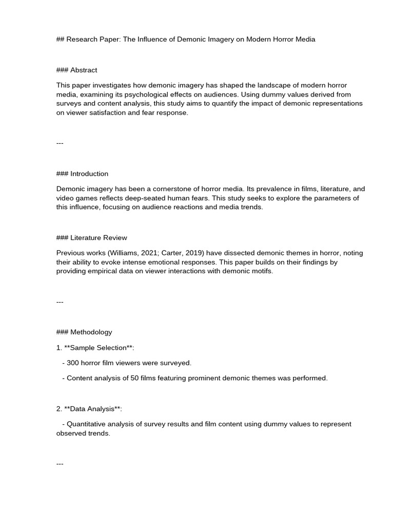 Document 2 | PDF | Horror Fiction | Horror Films