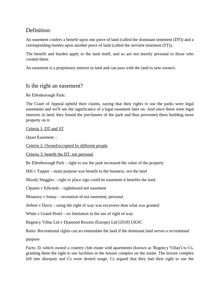Understanding Legal Easements and Rights | PDF | Easement | Land Law
