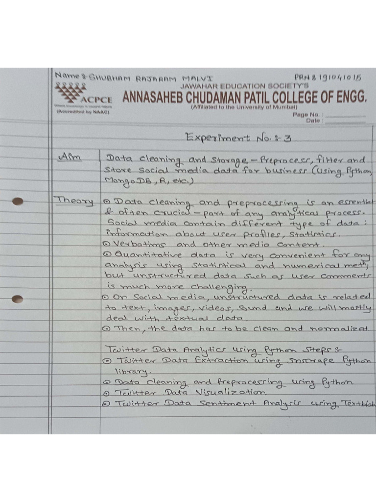Experiment No 3-7 | PDF
