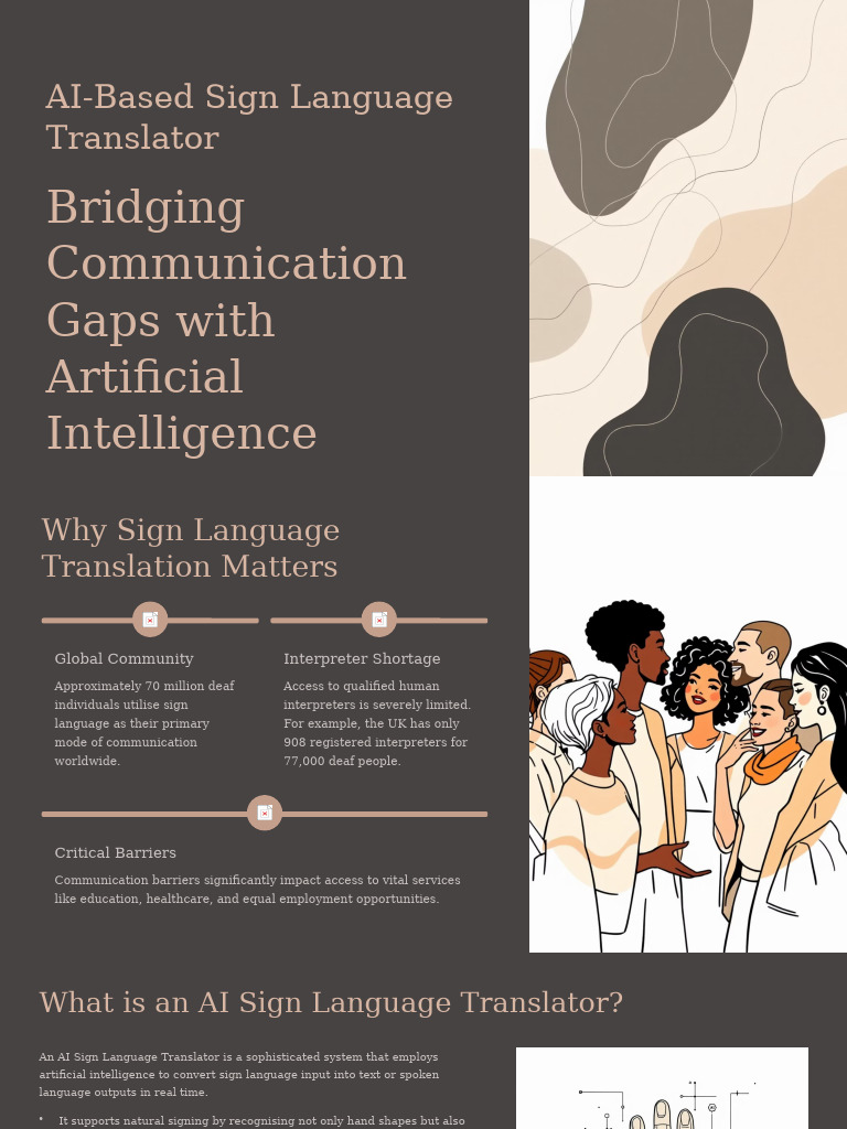 AI Based Sign Language Translator | PDF | Sign Language | Language ...